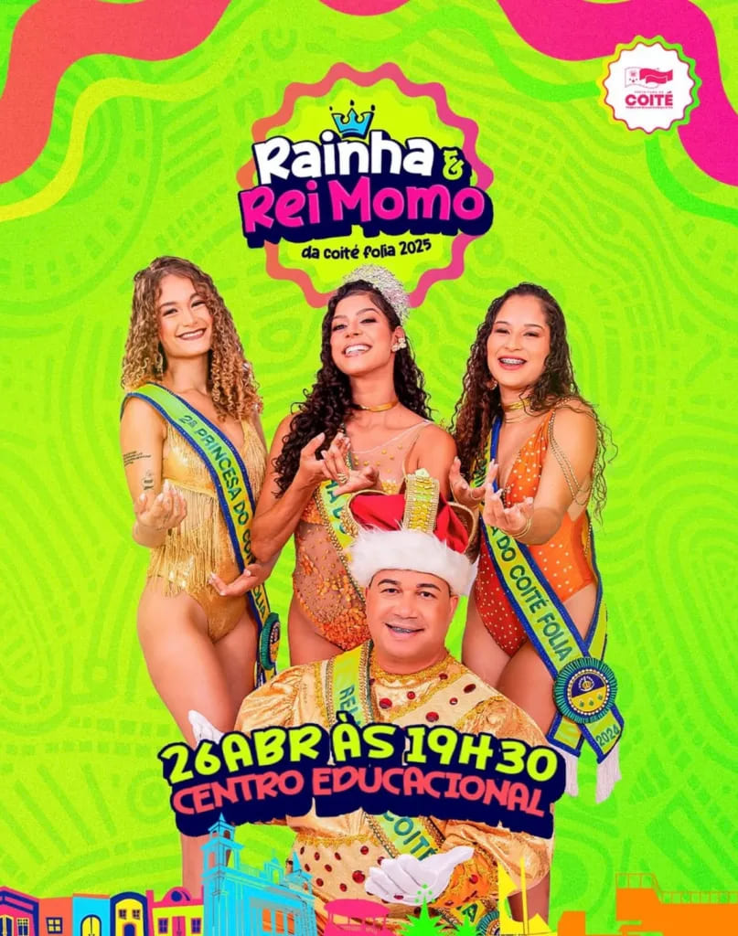 Concurso para Rainha da Coité Folia 2025 será realizado no sábado (26)